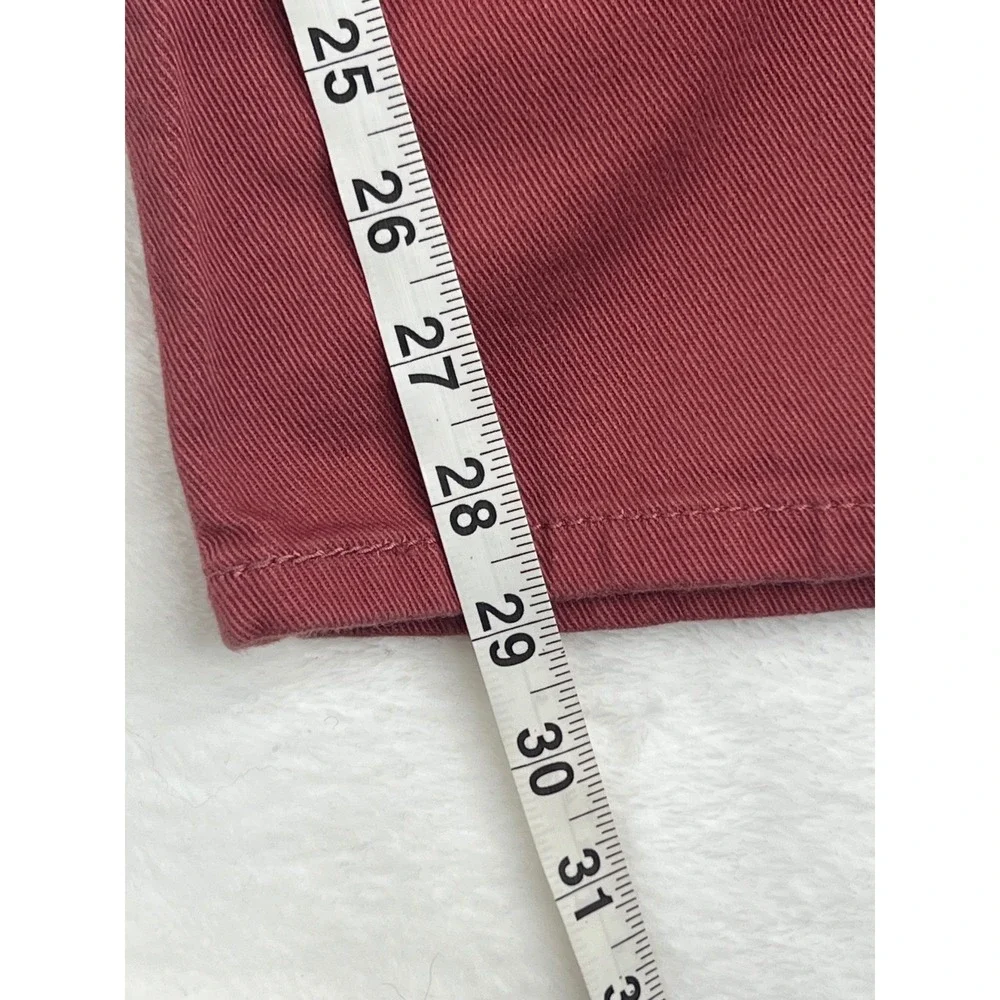 Levi Strauss 511 Slim Fit Red Denim Jeans Mens W34‎ L29 Casual Chinos Pants
